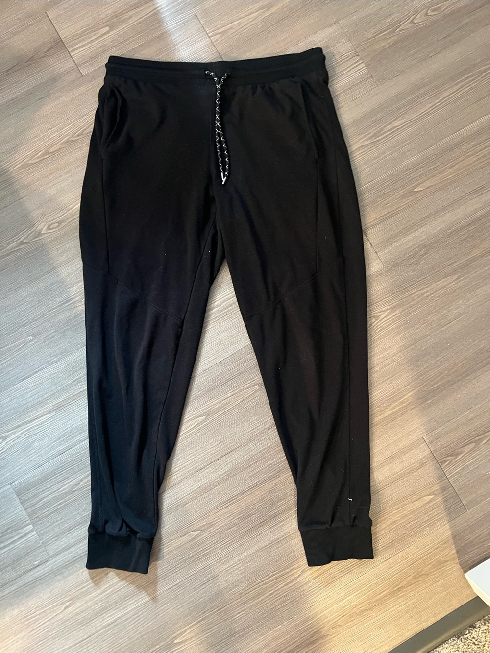 Men’s Fleece Sweatpants Joggers Size large Black